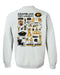Grambling State Tigers GSU Hand Sketched Artwork Black Crewneck Sweatshirt for Women - Vive La Fête - Online Apparel Store