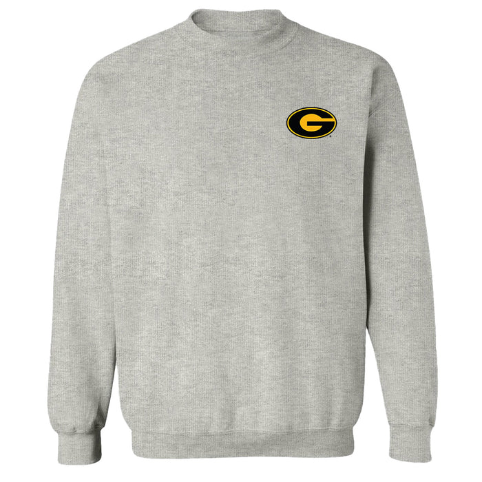 Grambling State Tigers GSU Hand Sketched Vive La Fete Impressions Artwork Gray Crew Neck Sweatshirt for Women