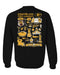 Grambling State Tigers GSU Hand Sketched Artwork Black Crewneck Sweatshirt for Women - Vive La Fête - Online Apparel Store