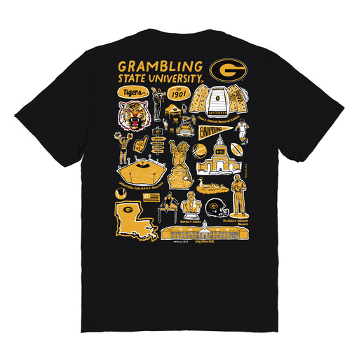 Grambling State Tigers GSU Vive La Fete Impressions Artwork Womens Cotton Tshirt - Vive La Fête - Online Apparel Store