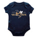 Georgia Tech Yellow Jackets Vive La Fete Infant Game Day Navy Short Sleeve Bodysuit