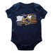 Georgia Tech Yellow Jackets Vive La Fete Infant Game Day Navy Short Sleeve Bodysuit