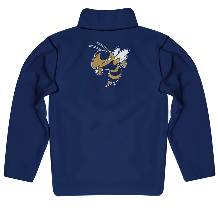 Georgia Tech Yellow Jackets Vive La Fete Game Day Solid Gold Quarter Zip Pullover Sleeves - Vive La Fête - Online Apparel Store