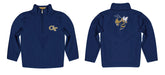 Georgia Tech Yellow Jackets Vive La Fete Game Day Solid Gold Quarter Zip Pullover Sleeves - Vive La Fête - Online Apparel Store