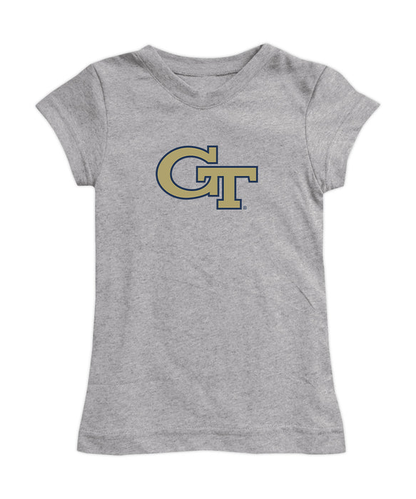 Georgia Tech Yellow Girl´s Fitted Cotton T-shirt