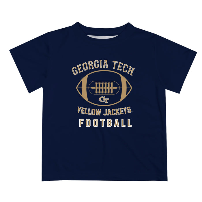 Georgia Tech Yellow Jackets Vive La Fete Football Blue Short Sleeve Tee Shirt - Vive La Fête - Online Apparel Store