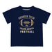 Georgia Tech Yellow Jackets Vive La Fete Football Blue Short Sleeve Tee Shirt - Vive La Fête - Online Apparel Store