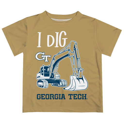 Georgia Tech Yellow Jackets Vive La Fete Boys Game Day Gold Short Sleeve Tee