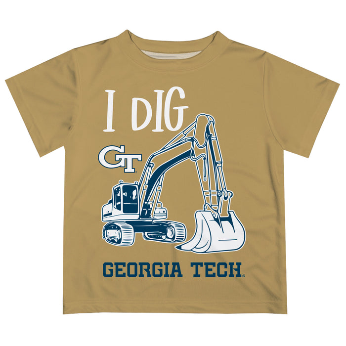 Georgia Tech Yellow Jackets Vive La Fete Boys Game Day Gold Short Sleeve Tee