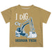 Georgia Tech Yellow Jackets Vive La Fete Boys Game Day Gold Short Sleeve Tee