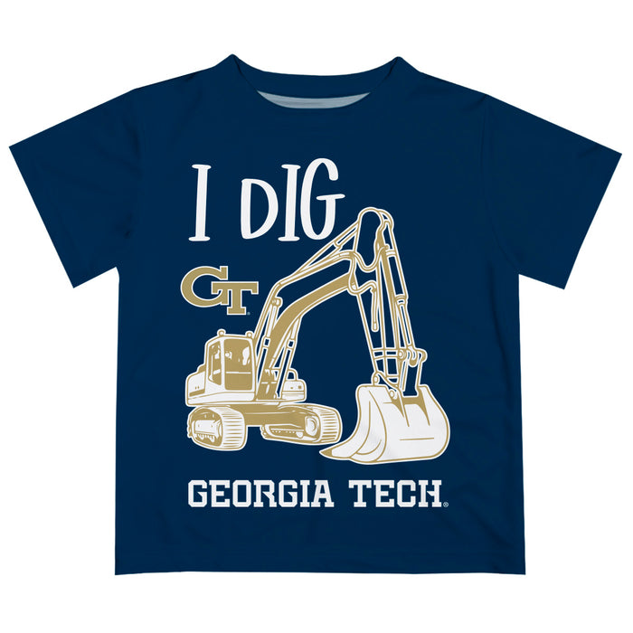 Georgia Tech Yellow Jackets Vive La Fete Boys Game Day Gold Short Sleeve Tee