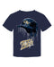 Georgia Tech Yellow Jackets Original Dripping Baseball Helmet Navy T-Shirt Cotton by Vive La Fete