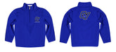 Grand Valley State Lakers  Vive La Fete Game Day Solid Blue Quarter Zip Pullover Sleeves - Vive La Fête - Online Apparel Store