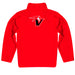 Hawaii Hilo Vulcans Vive La Fete Game Day Solid Red Quarter Zip Pullover Sleeves - Vive La Fête - Online Apparel Store
