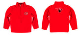Hawaii Hilo Vulcans Vive La Fete Game Day Solid Red Quarter Zip Pullover Sleeves - Vive La Fête - Online Apparel Store