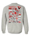 Hawaii Hilo Vulcans Hand Sketched Vive La Fete Impressions Artwork Red Crew Neck Sweatshirt for Women - Vive La Fête - Online Apparel Store