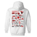 Hawaii Hilo Vulcans Hand Sketched Vive La Fete Impressions Artwork Red Cotton Fleece Long Sleeve Hoodie - Vive La Fête - Online Apparel Store