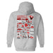 Hawaii Hilo Vulcans Hand Sketched Vive La Fete Impressions Artwork Red Cotton Fleece Long Sleeve Hoodie - Vive La Fête - Online Apparel Store