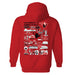 Hawaii Hilo Vulcans Hand Sketched Vive La Fete Impressions Artwork Red Cotton Fleece Long Sleeve Hoodie - Vive La Fête - Online Apparel Store