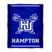 Hampton University Pirates Vive La Fete Kids Game Day Blue Plush Soft Minky Blanket 36 x 48 Mascot - Vive La Fête - Online Apparel Store