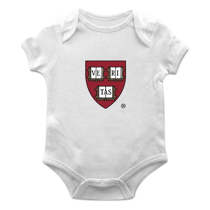 Harvard Crimson Cotton Short Sleeve Bodysuit