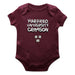 Harvard Crimson Vive La Fete Infant Game Day Maroon Short Sleeve Bodysuit