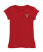 Harvard Crimson Hand Sketched Vive La Fete Impressions Artwork Red Girls Cotton Short Sleeve Tee