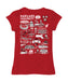 Harvard Crimson Hand Sketched Vive La Fete Impressions Artwork Red Girls Cotton Short Sleeve Tee - Vive La Fête - Online Apparel Store