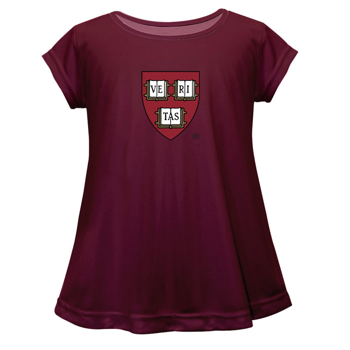 Harvard Crimson Short Sleeve Youth Cotton Top
