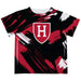 Harvard Crimson Vive La Fete Boys Game Day Black Short Sleeve Tee Paint Brush