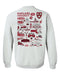Harvard Crimson Hand Sketched Vive La Fete Impressions Artwork Red Crew Neck Sweatshirt for Women - Vive La Fête - Online Apparel Store