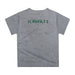 Hawaii Rainbow Warriors Original Dripping Football Helmet Heather Gray T-Shirt by Vive La Fete - Vive La Fête - Online Apparel Store
