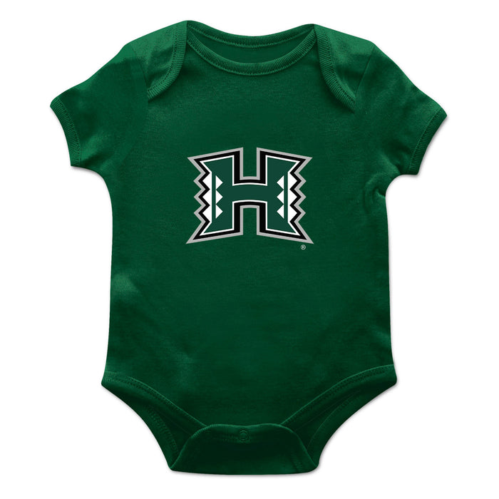 Hawaii Rainbow Warriors Cotton Short Sleeve Bodysuit White