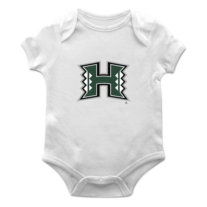 Hawaii Rainbow Warriors Cotton Short Sleeve Bodysuit White