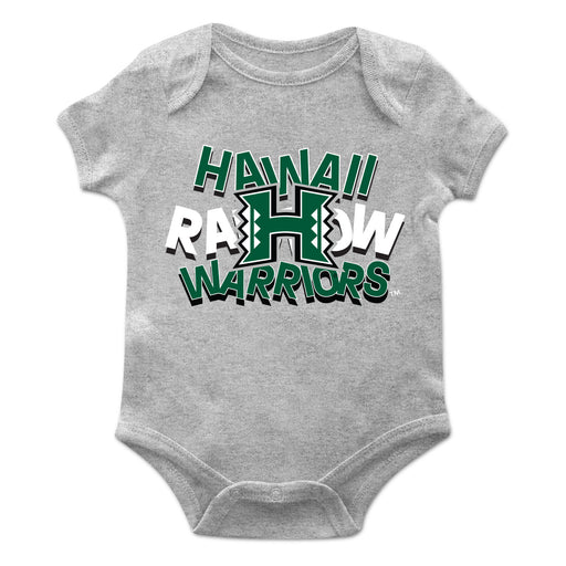 Hawaii Rainbow Warriors Vive La Fete Infant Game Day Green Short Sleeve Bodysuit