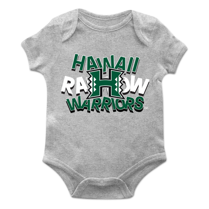 Hawaii Rainbow Warriors Vive La Fete Infant Game Day Green Short Sleeve Bodysuit