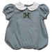 Hawaii Rainbow Warriors Embroidered Hunter Green Girls Baby Bubble Short Sleeve