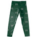 Hawaii Rainbow Warriors Vive La Fete Girls Game Day All Over Two Logos Elastic Waist Classic Play Green Leggings Tights