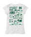 Hawaii Rainbow Warriors Hand Sketched Vive La Fete Impressions Artwork White Girls Cotton Short Sleeve Tee - Vive La Fête - Online Apparel Store