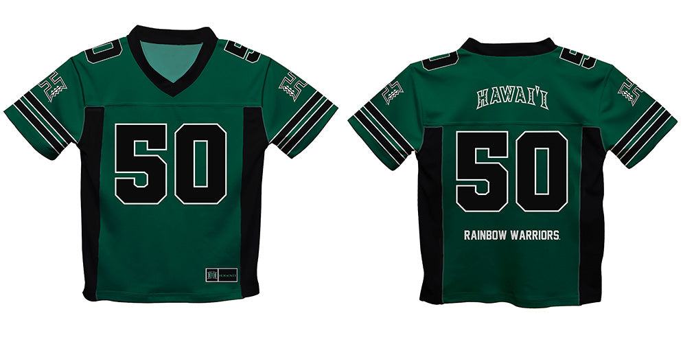 Hawaii Rainbow Warriors Vive La Fete Game Day Green Boys Fashion Football T-Shirt - Vive La Fête - Online Apparel Store