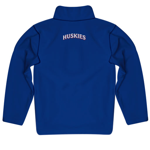 Houston Christian Huskies Vive La Fete Logo and Mascot Name Womens Blue Quarter Zip Pullover - Vive La Fête - Online Apparel Store