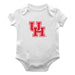 Houston Cougars Cotton Short Sleeve Bodysuit White