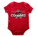 University of Houston Cougars Vive La Fete Infant Game Day Red Short Sleeve Bodysuit