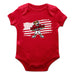 University of Houston Cougars Vive La Fete Infant Game Day Red Short Sleeve Bodysuit