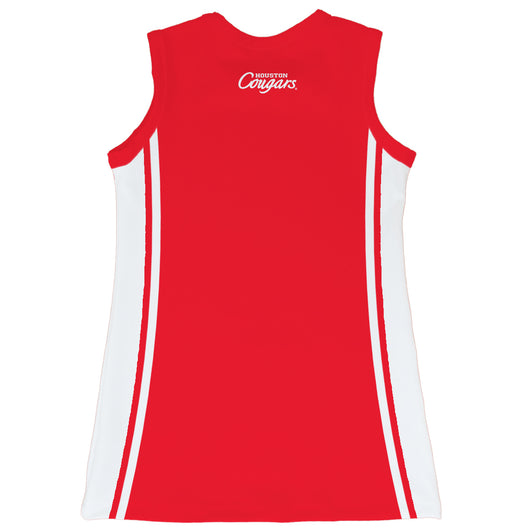 University of Houston Cougars Sleeveless Cheerleader A Line Dress Red - Vive La Fête - Online Apparel Store