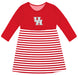 University of Houston Cougars Vive La Fete Girls Game Day Long Sleeve Red Stripe on Skirt - Vive La Fête - Online Apparel Store