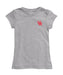 University of Houston Cougars Hand Sketched Vive La Fete Impressions Artwork Grey Girls Cotton Short Sleeve Tee