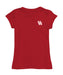 University of Houston Cougars Hand Sketched Vive La Fete Impressions Artwork Red Girls Cotton Short Sleeve Tee