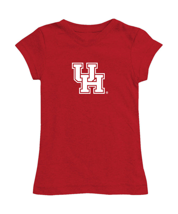 Houston Cougars Girl´s Fitted Cotton T-shirt Red
