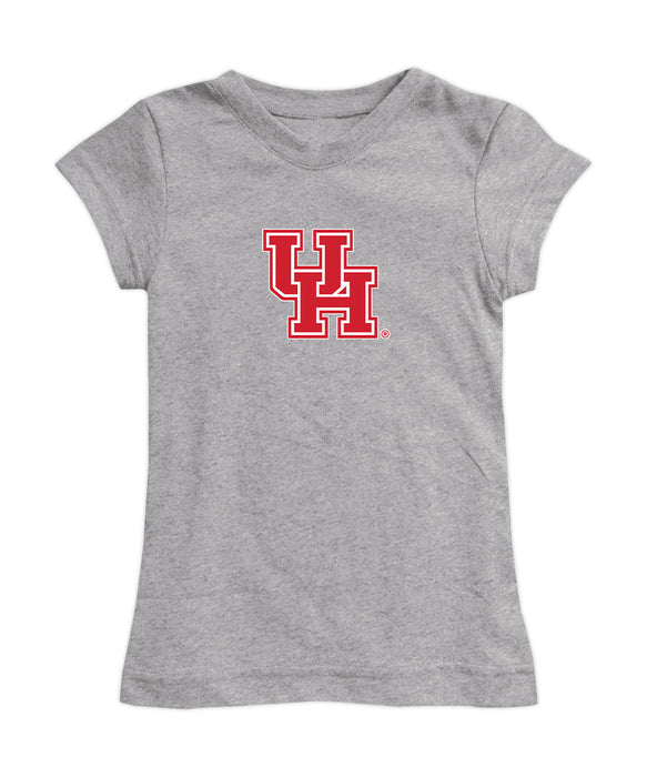 Houston Cougars Girl´s Fitted Cotton T-shirt Grey